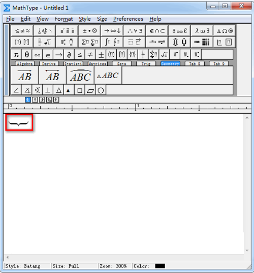 MathType如何输入向下竖大括号,MathType输入向下竖大括号的方法