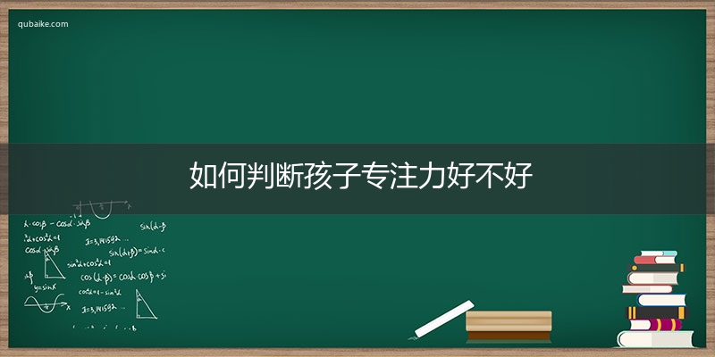 如何判断孩子专注力好不好