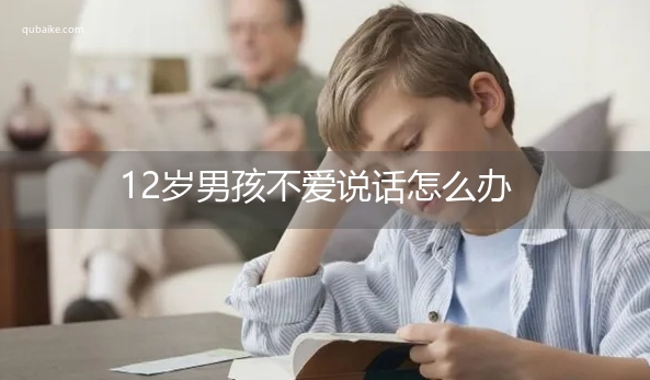 12岁男孩不爱说话怎么办