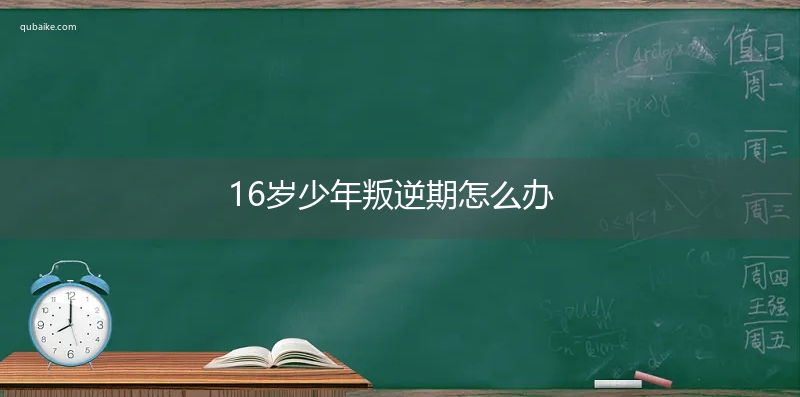 16岁少年叛逆期怎么办