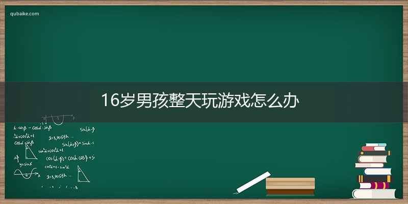 16岁男孩整天玩游戏怎么办