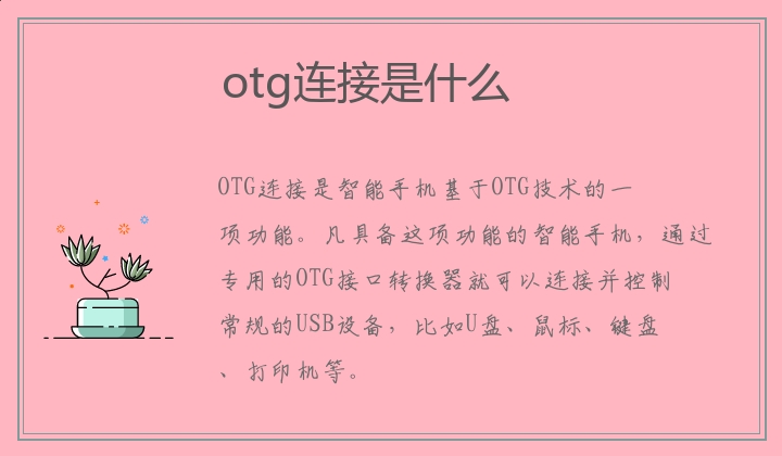 otg连接是什么