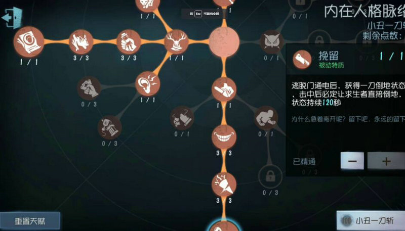 第五人格皮皇天赋加点