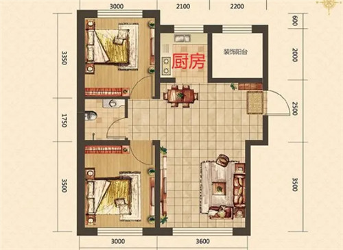 房子相差多少算前宽后窄