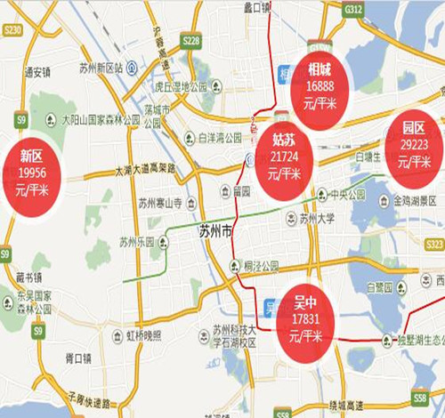 2017苏州相城房价走势图 苏州买小户型也讲究大智慧