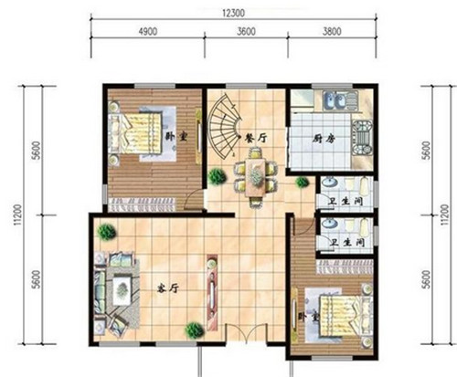 3款二层农村自建房效果图 设计简单实用还不贵