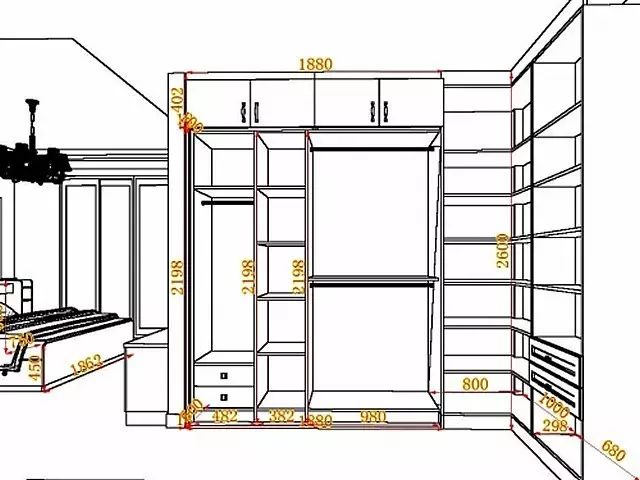 卧室小怎么装衣柜