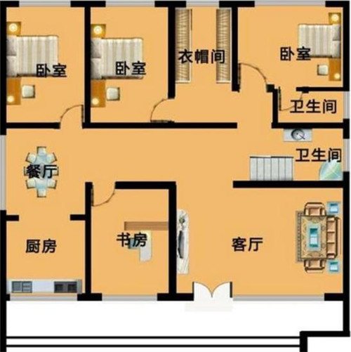 农村自建房平顶设计图 平顶自建房怎么设计好看