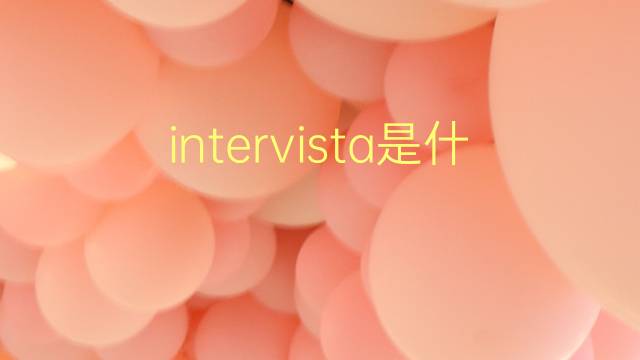 intervista是什么意思 intervista的翻译、读音、例句、中文解释