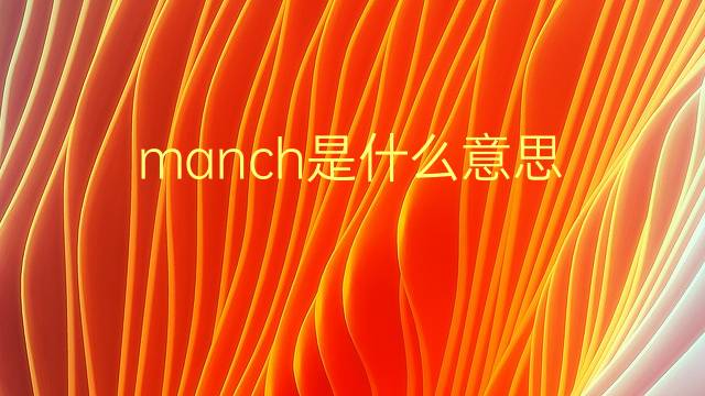 manch是什么意思 manch的翻译、读音、例句、中文解释