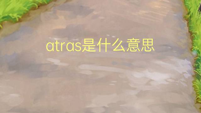 atras是什么意思 atras的翻译、读音、例句、中文解释