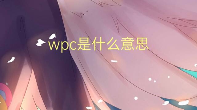 wpc是什么意思 wpc的翻译、读音、例句、中文解释