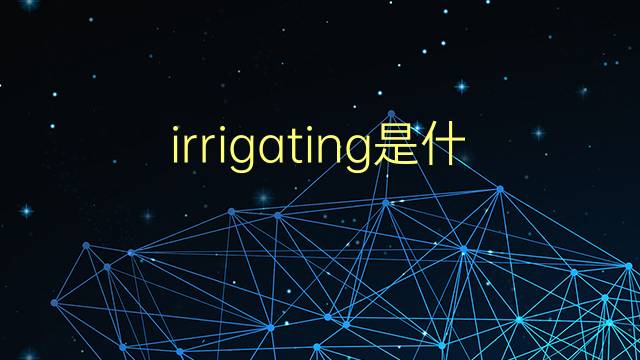 irrigating是什么意思 irrigating的翻译、读音、例句、中文解释