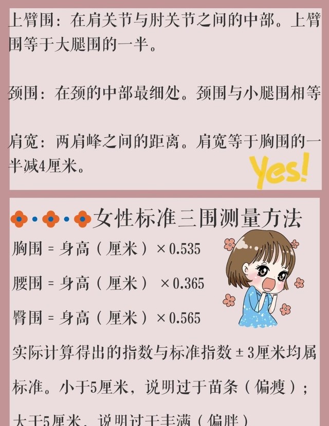 163cm女生标准三围是多少（完美身材计算公式分享）