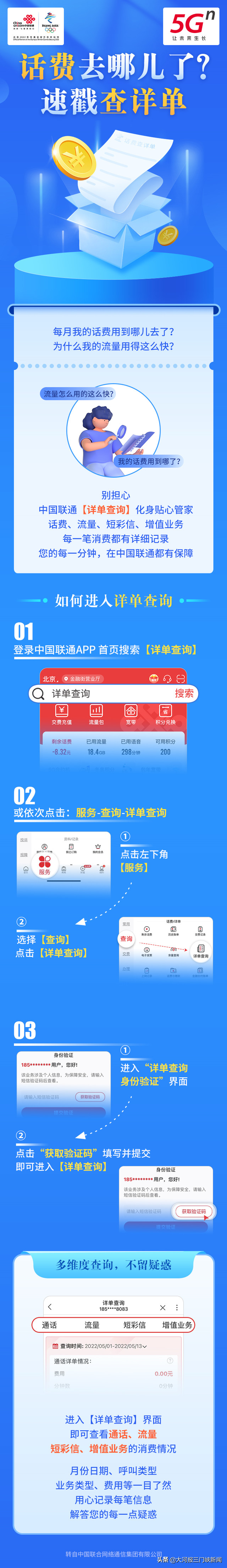 联通通话记录怎么查询（分享中国联通APP—助您线上轻松查询详单）