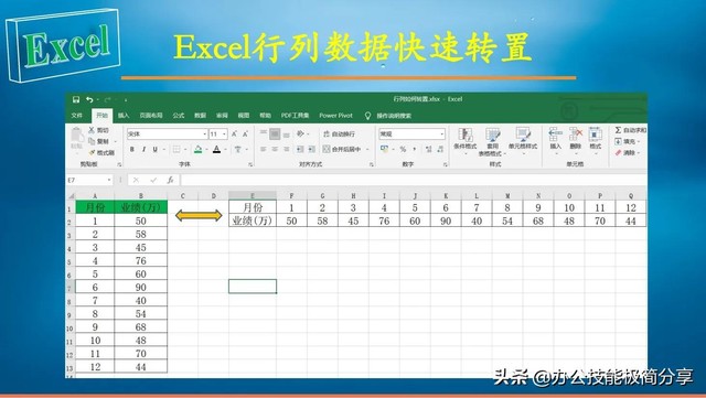 表格转置怎么操作呢（分享Excel行列数据如何快速转置）