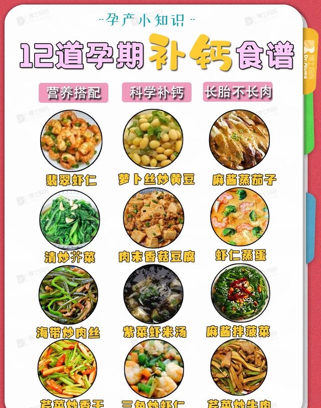 孕妇家常食谱大全(12款孕期超级补钙食谱)