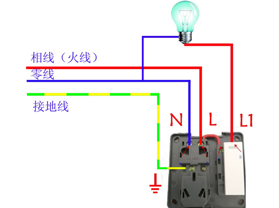 一开一插座电线怎么接