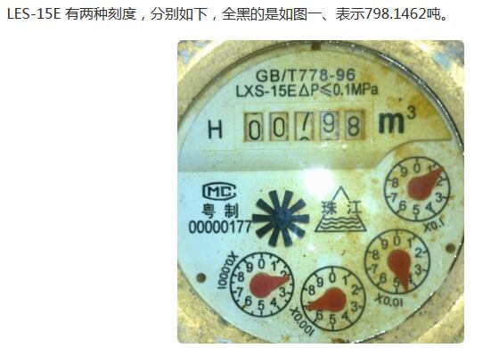 五位数水表怎么看吨数