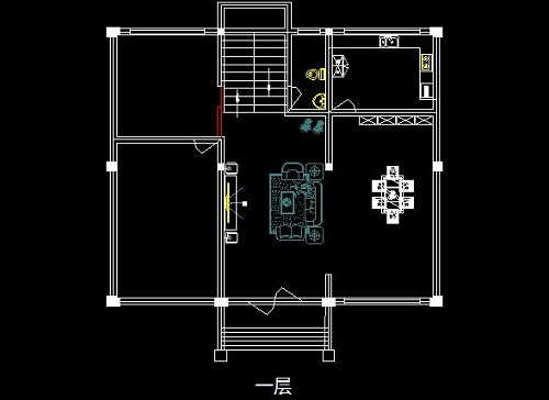 一层楼梯平面图怎么画