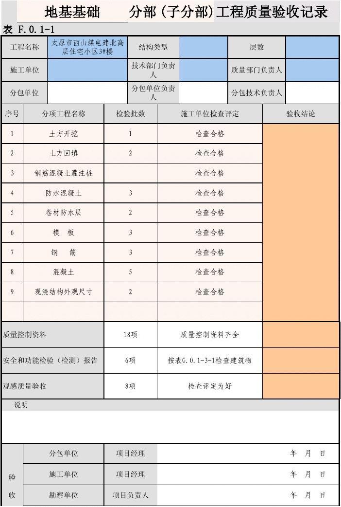 基础分布验收包括哪些