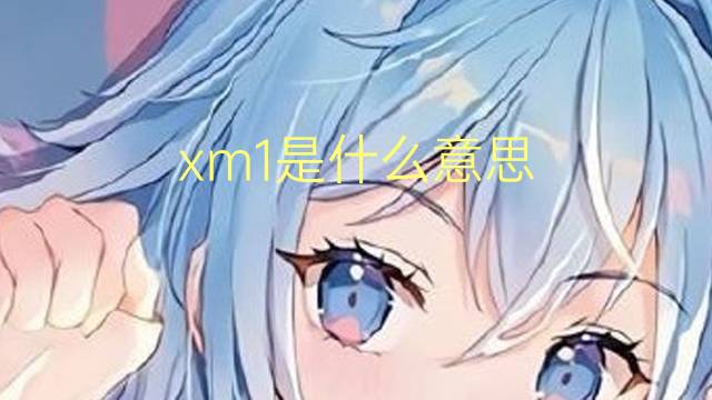 xm1是什么意思 xm1的翻译、读音、例句、中文解释