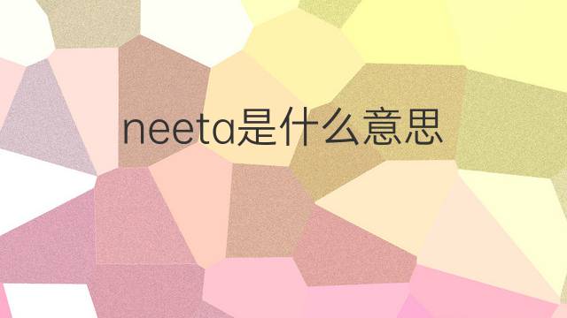 neeta是什么意思 neeta的翻译、读音、例句、中文解释