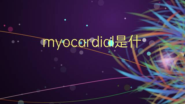 myocardial是什么意思 myocardial的翻译、读音、例句、中文解释