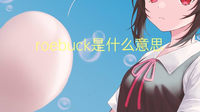 roebuck是什么意思 roebuck的翻译、读音、例句、中文解释