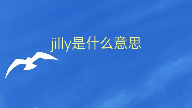 jilly是什么意思 jilly的翻译、读音、例句、中文解释