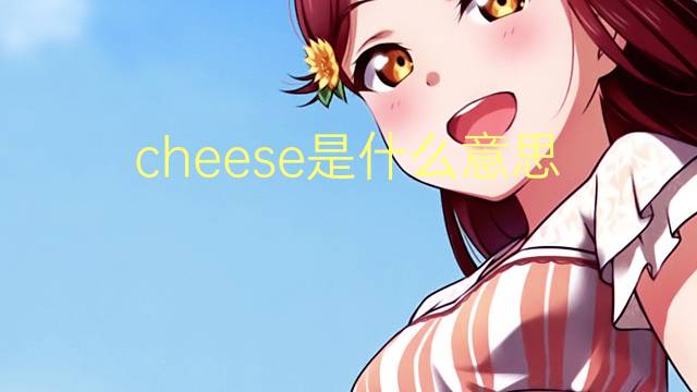 cheese是什么意思 cheese的翻译、读音、例句、中文解释