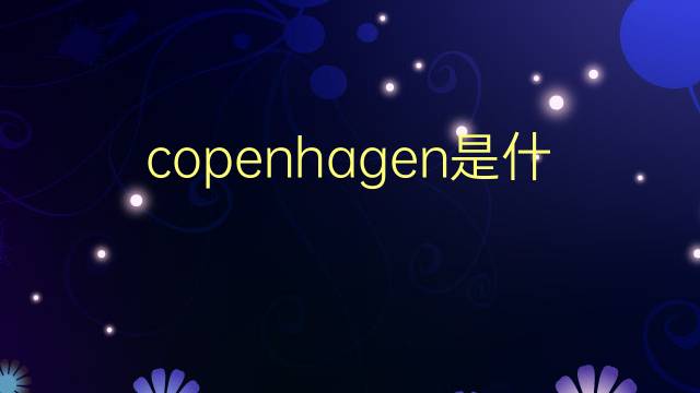 copenhagen是什么意思 copenhagen的翻译、读音、例句、中文解释