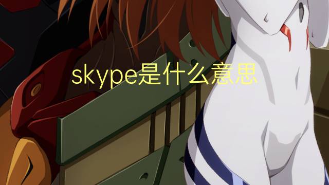 skype是什么意思 skype的翻译、读音、例句、中文解释