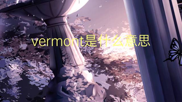 vermont是什么意思 vermont的翻译、读音、例句、中文解释