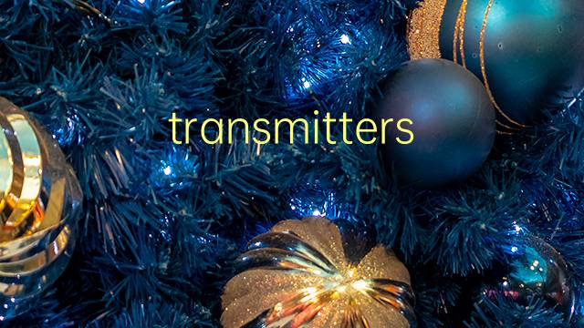 transmitters是什么意思 transmitters的翻译、读音、例句、中文解释