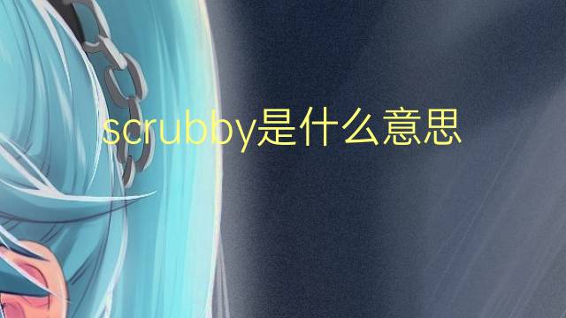 scrubby是什么意思 scrubby的翻译、读音、例句、中文解释