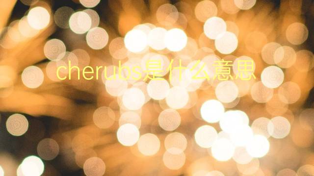 cherubs是什么意思 cherubs的翻译、读音、例句、中文解释