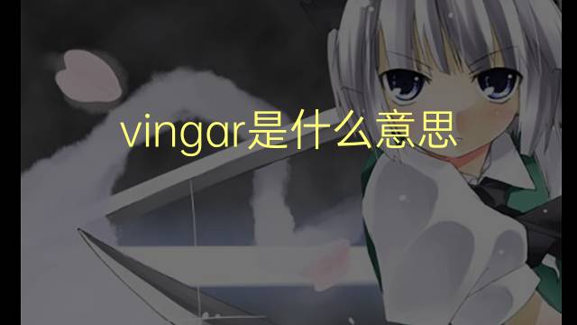 vingar是什么意思 vingar的翻译、读音、例句、中文解释