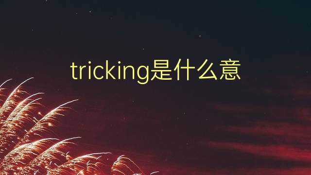 tricking是什么意思 tricking的翻译、读音、例句、中文解释