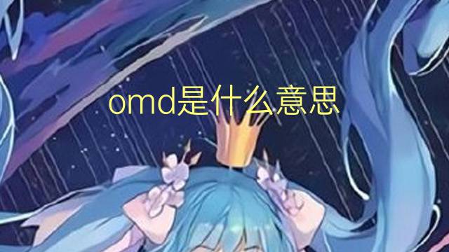 omd是什么意思 omd的翻译、读音、例句、中文解释