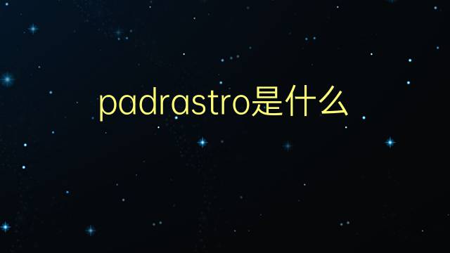 padrastro是什么意思 padrastro的翻译、读音、例句、中文解释