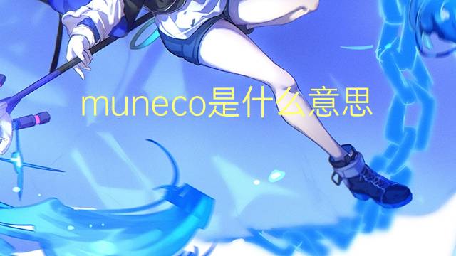 muneco是什么意思 muneco的翻译、读音、例句、中文解释