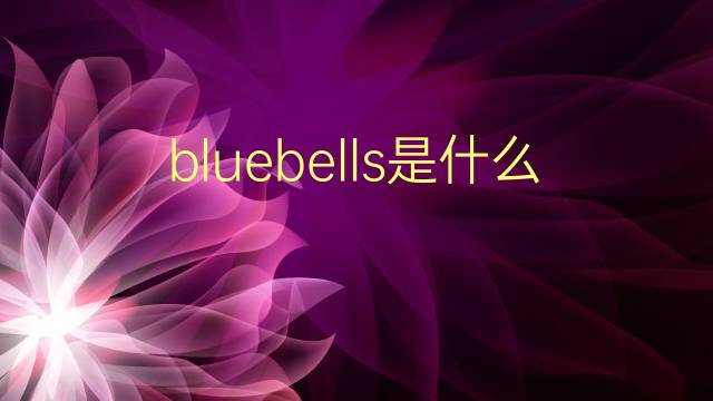 bluebells是什么意思 bluebells的翻译、读音、例句、中文解释