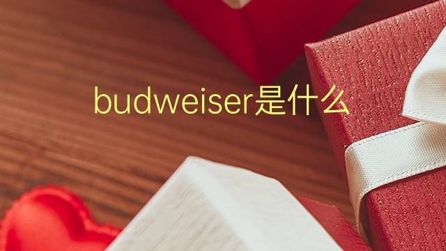 budweiser是什么意思 budweiser的翻译、读音、例句、中文解释