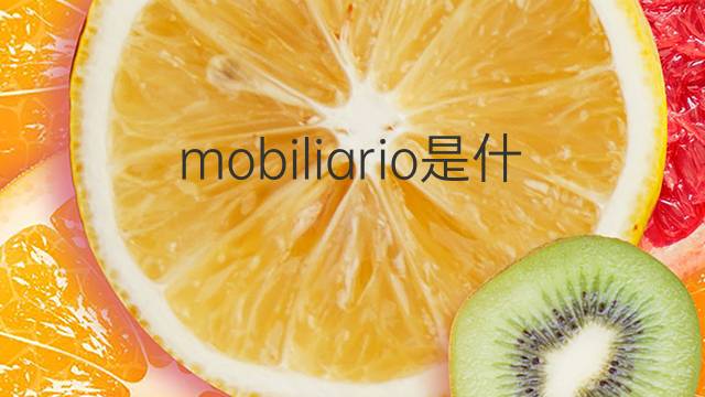 mobiliario是什么意思 mobiliario的翻译、读音、例句、中文解释