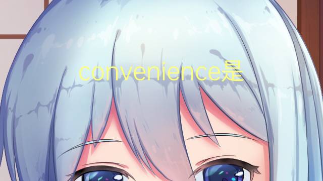 convenience是什么意思 convenience的翻译、读音、例句、中文解释