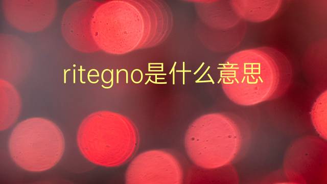 ritegno是什么意思 ritegno的翻译、读音、例句、中文解释