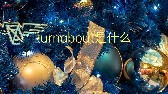 turnabout是什么意思 turnabout的翻译、读音、例句、中文解释