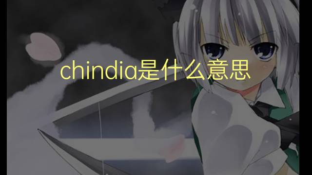 chindia是什么意思 chindia的翻译、读音、例句、中文解释