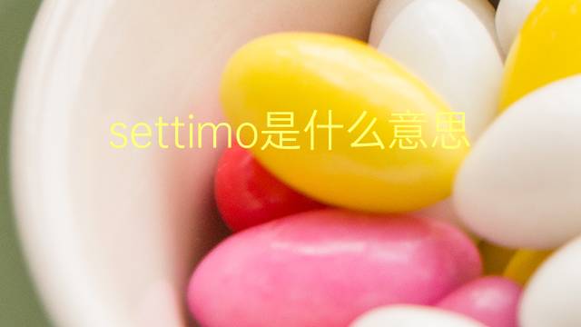 settimo是什么意思 settimo的翻译、读音、例句、中文解释